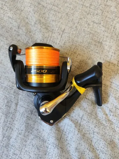 Котушка Shimano FX 2500 (нова, з намотаним шнуром Gosen #0.4 PE)