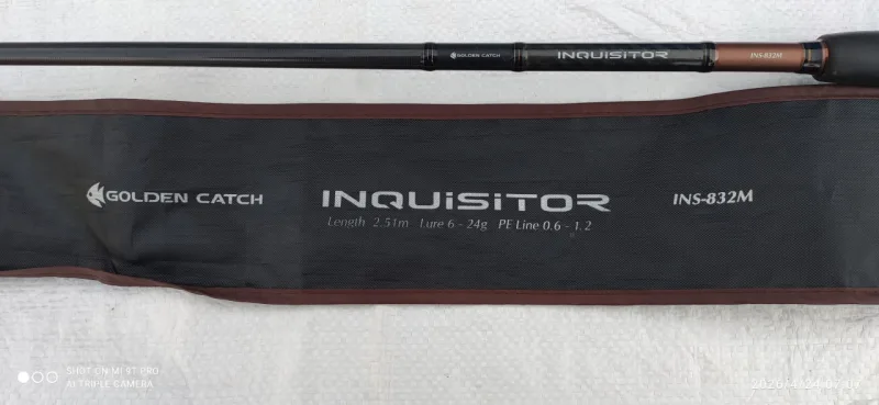 Нижня частина (комель) спінінга Golden Catch Inquisitor INS-832M 2.51м 6-24г (з чохлом)
