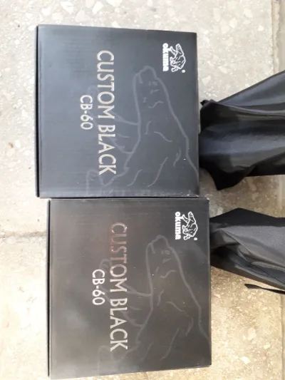 Набір: коропово-фідерні вудилища Brain Apex Double 4.50м 250г (2 шт.) та котушки Okuma Custom Black CB60 (2 шт.)