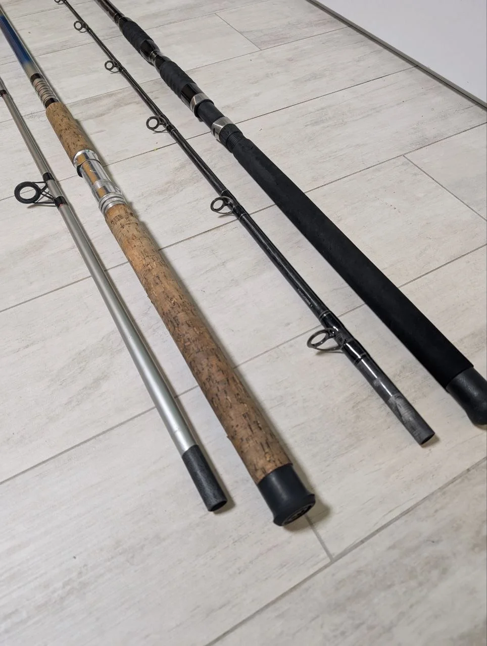 Набір сомових вудилищ: Shimano Forcemaster AX Catfish (3.00м, до 500г) та Shark Destiny 2702 (2.70м, 200-250г, б/в)