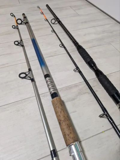 Набір сомових вудилищ: Shimano Forcemaster AX Catfish (3.00м, до 500г) та Shark Destiny 2702 (2.70м, 200-250г, б/в)