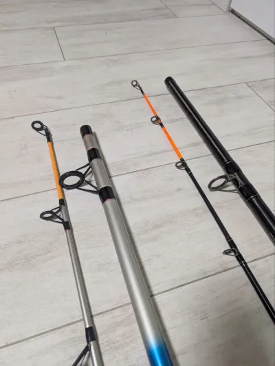 Набір сомових вудилищ: Shimano Forcemaster AX Catfish (3.00м, до 500г) та Shark Destiny 2702 (2.70м, 200-250г, б/в)
