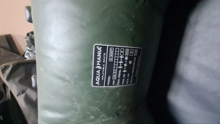 Комплект: надувний човен Aqua Mania 3.0м та електромотор 30lb (слань, повний комплект)