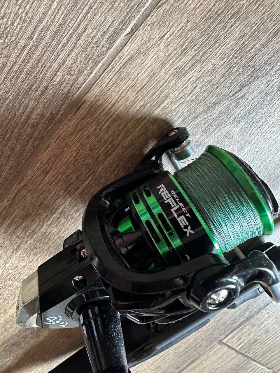 Спінінговий комплект: вудилище (до 12г) та котушка Select 2000S (зі шнуром #0.8, б/в)