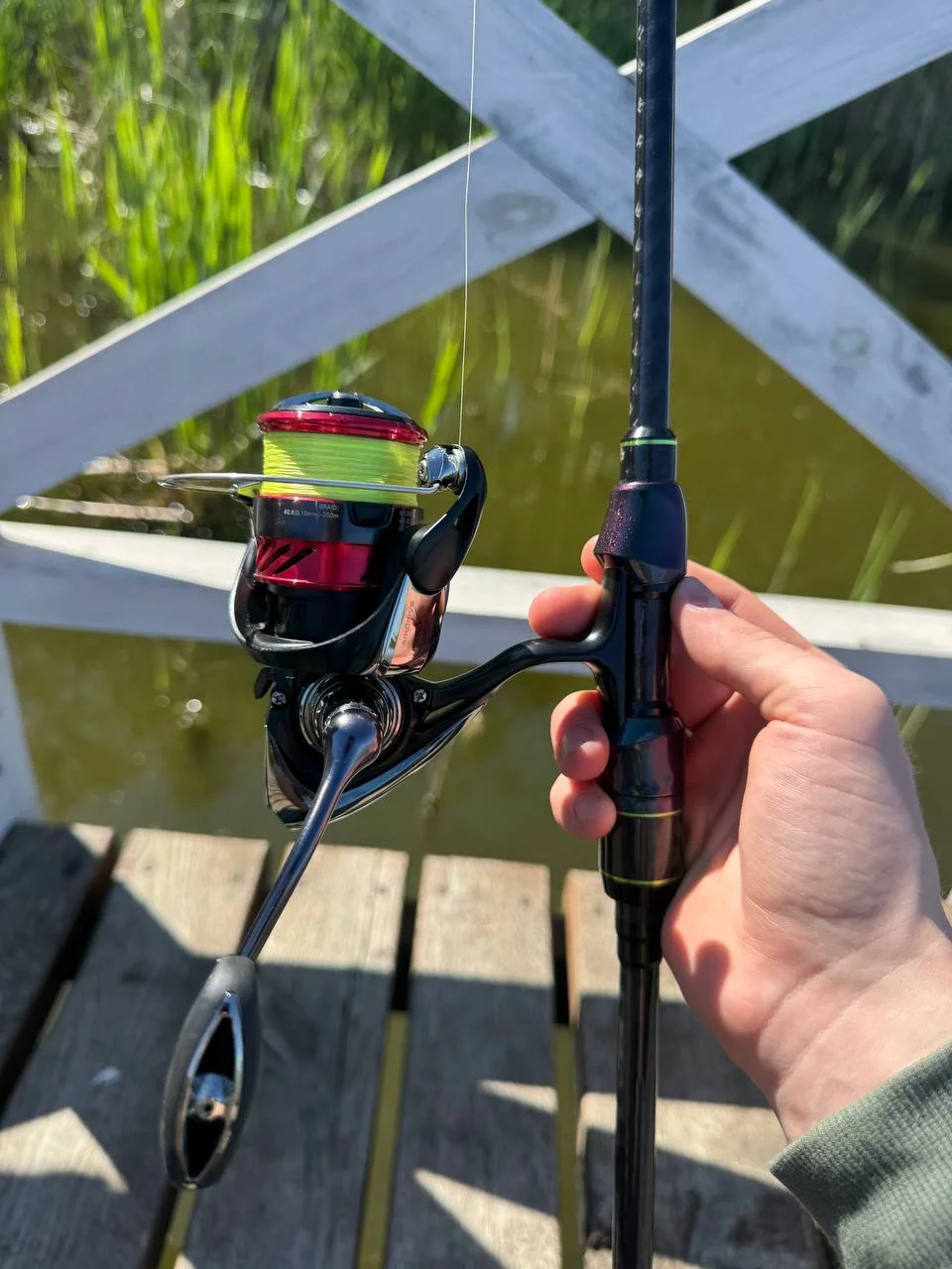 Комплект спінінг Azura 2-12 та котушка Daiwa Ninja 2500