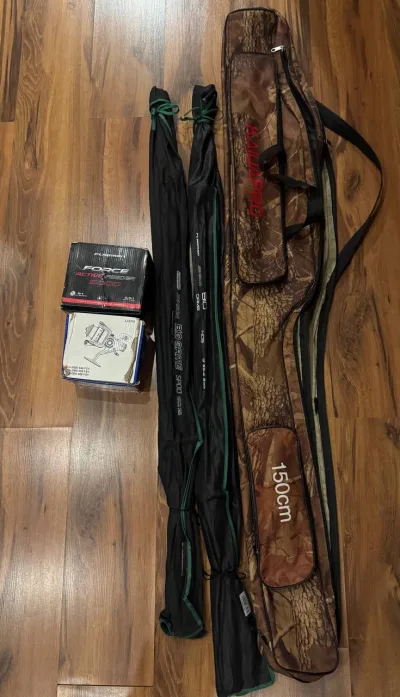 Короповий комплект: 2 вудилища Flagman Sensor Big Game (3.9м 3.5lb та спод 3.6м 4.5lb) та 2 котушки (Flagman Force Active 5000 та Libao Globe 640)