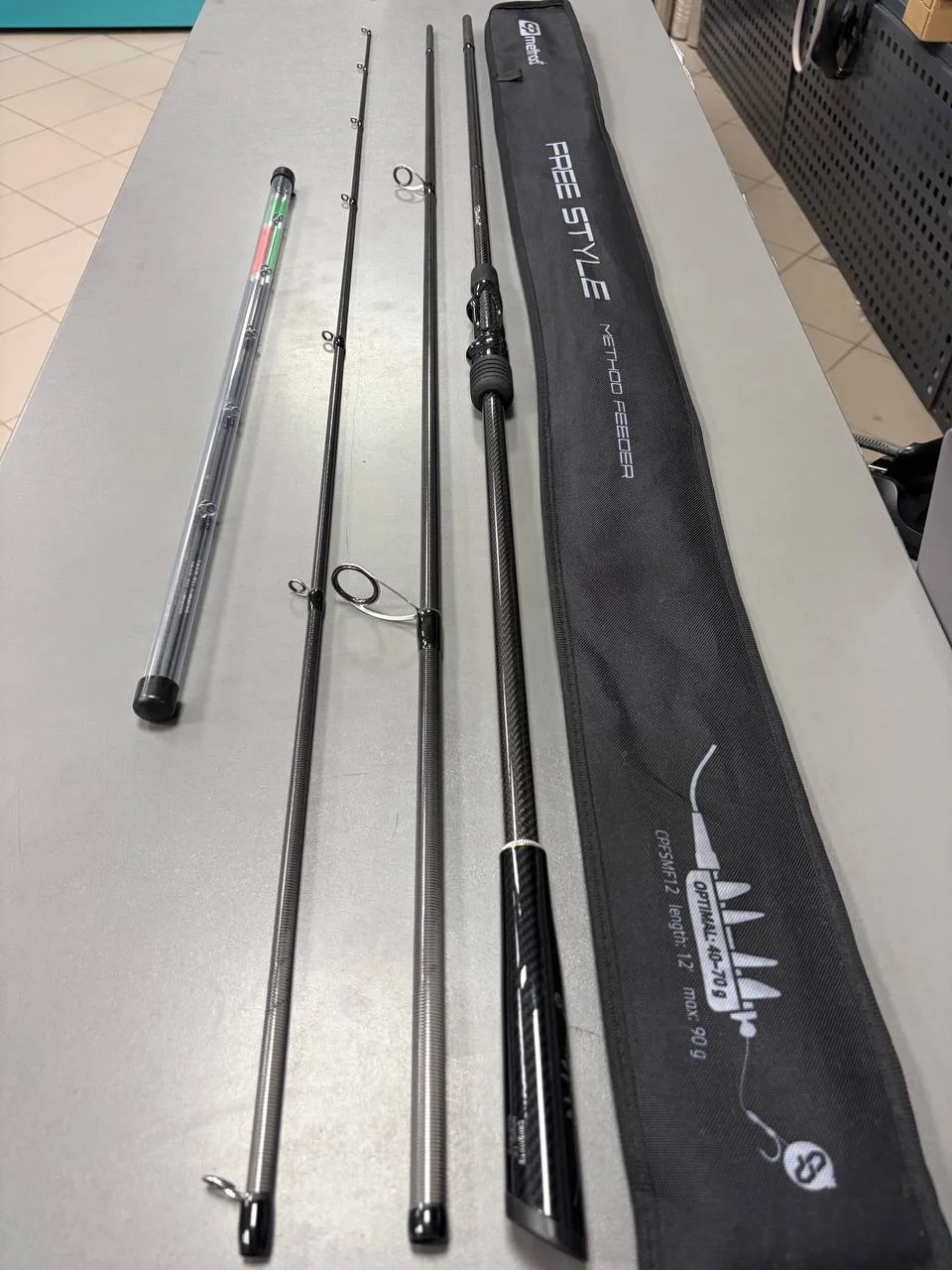 Комплект Carp Pro Free Style method feeder 3.6 м до 90г та котушка Flagman Armadale River 5000
