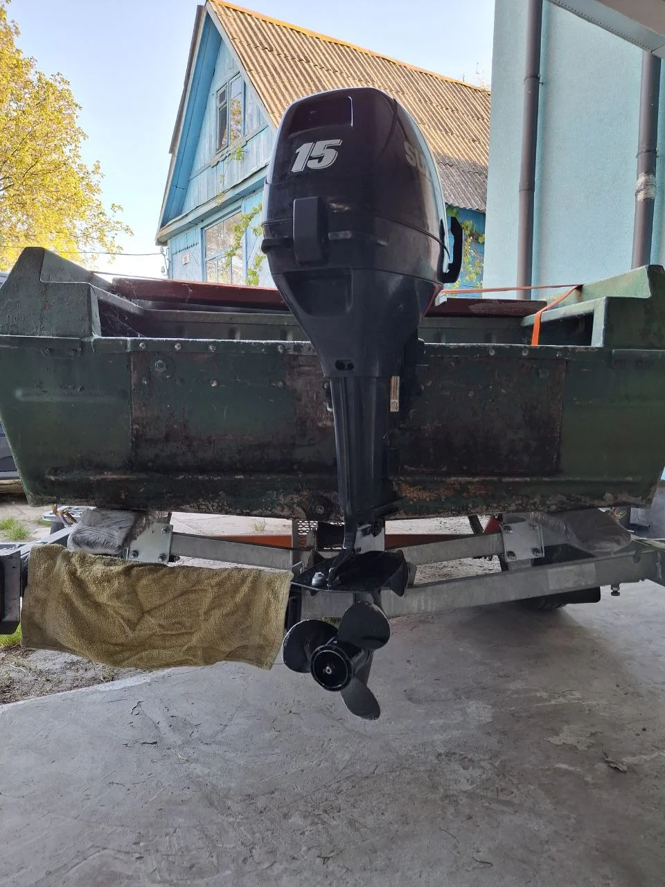 Човен Suzuki 15DT Крим з лафетом