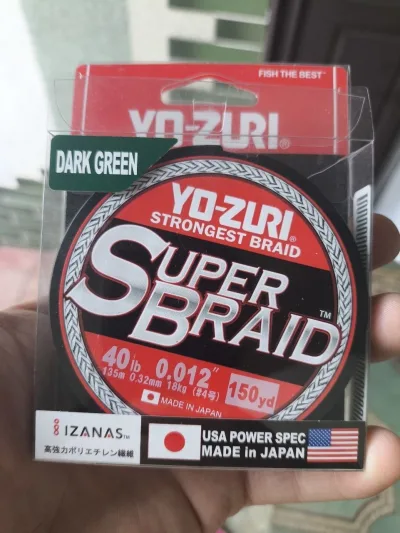 Шнур Yo-Zuri super braid #4 0.32мм 135м