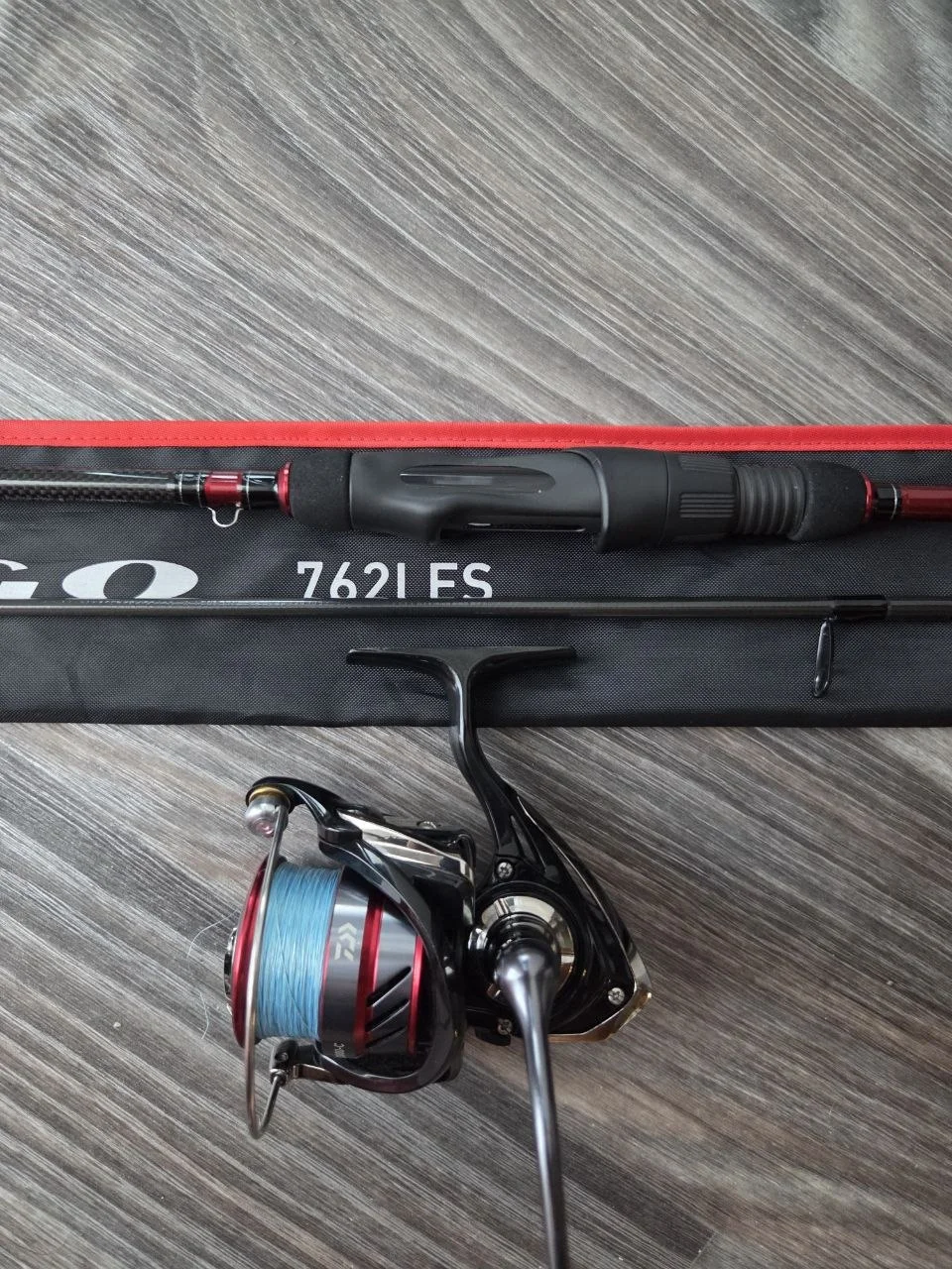 Комплект спінінг Daiwa Fuego 762LFS та котушка Ninja 3000 2.29м 3-15г