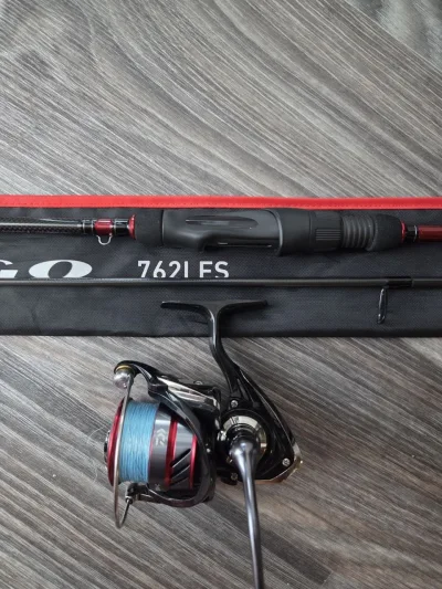 Комплект спінінг Daiwa Fuego 762LFS та котушка Ninja 3000 2.29м 3-15г