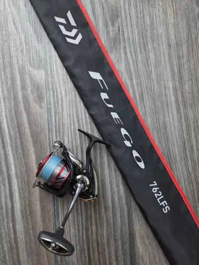 Комплект спінінг Daiwa Fuego 762LFS та котушка Ninja 3000 2.29м 3-15г