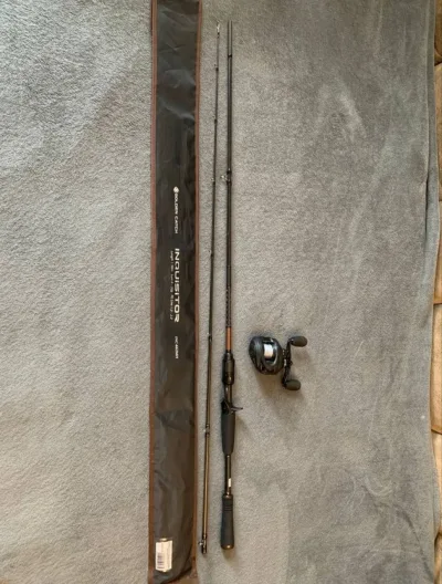 Кастинговий комплект GC inquisitor INC-662 MH 1.98м 8-32 г та + котушка Flagman '24 BlackFire Baitcast LH 