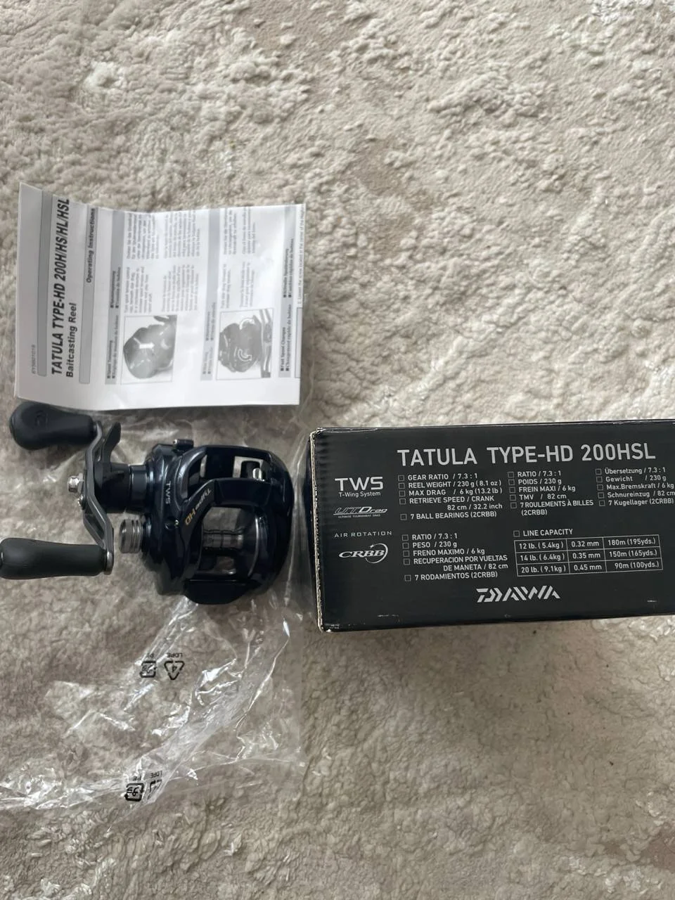 Котушка Daiwa Tatula TYPE-HD 200HSL