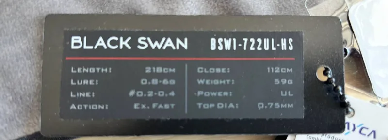 Спінінг Favorite Black Swan 722 до 6г