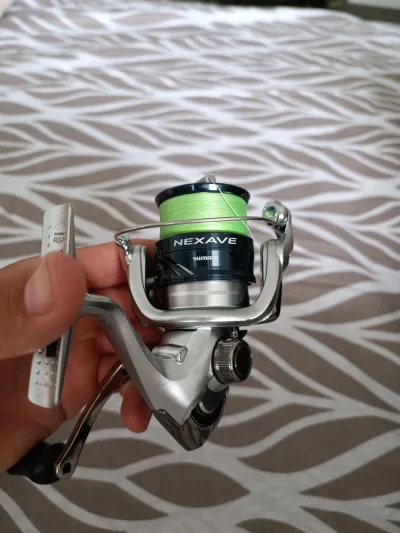 Котушка Shimano Nexave зі шнуром PE 0.08
