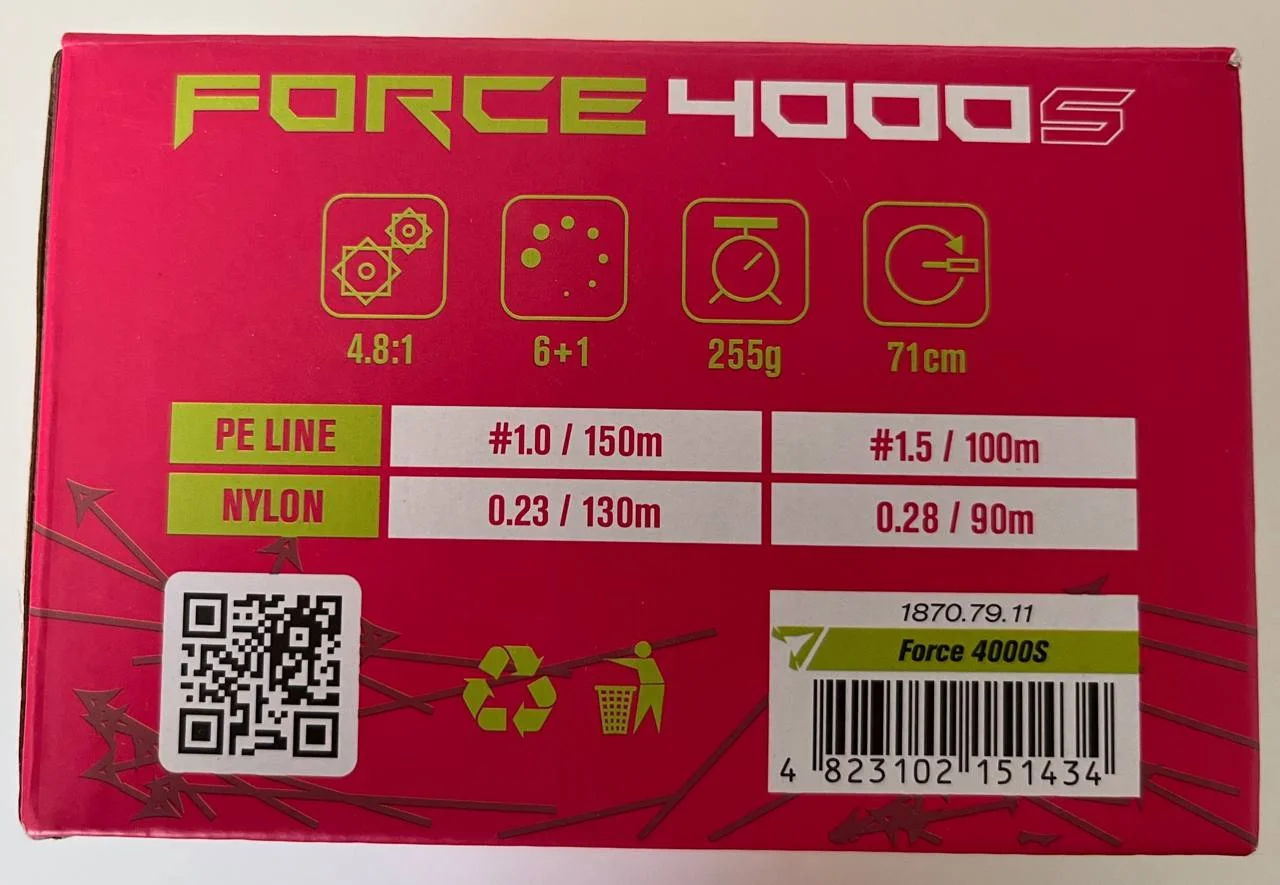 Котушка Select Force 4000S 6+1BB 4.8:1