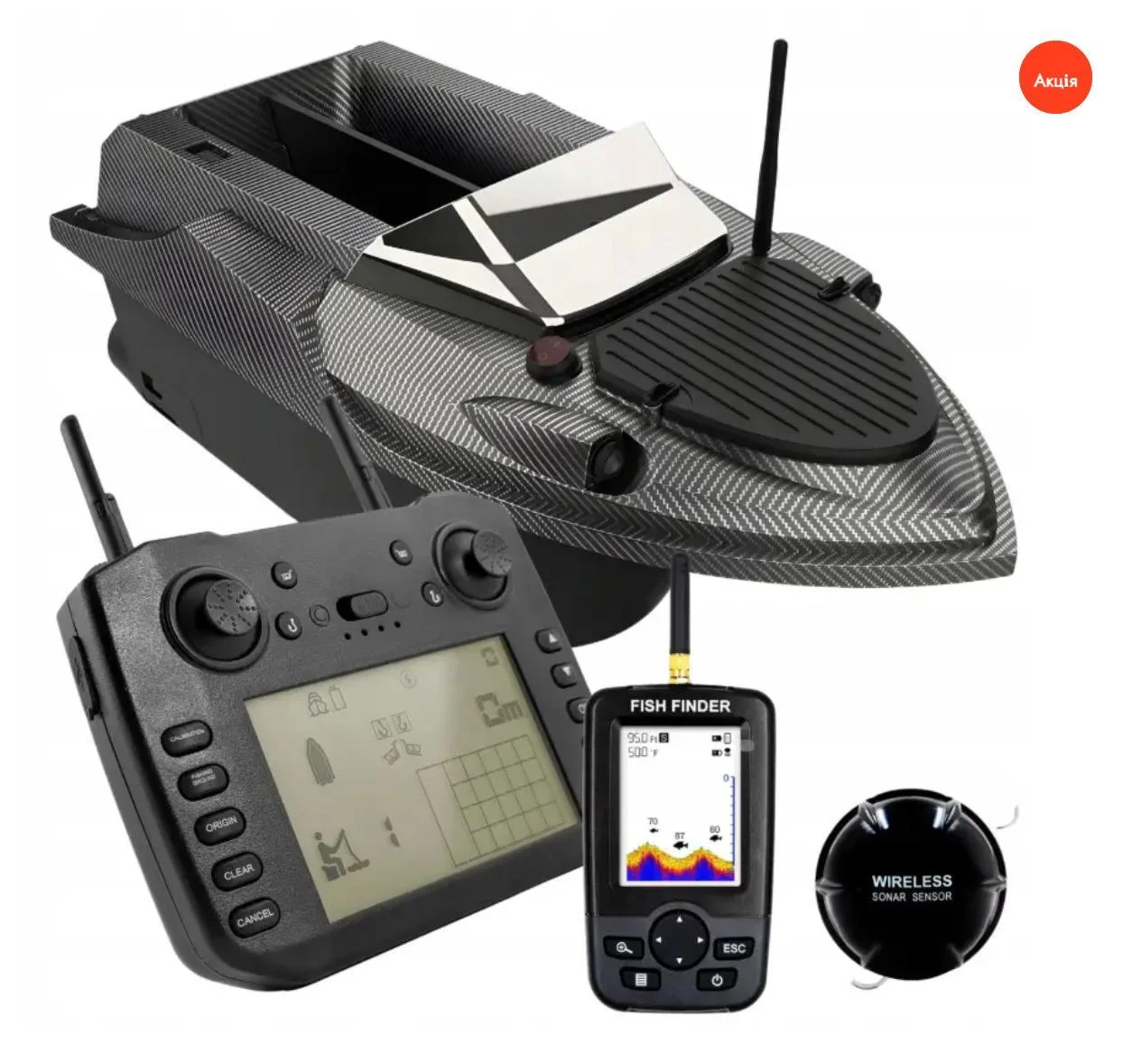Кораблик Flytec V080 GPS з ехолотом