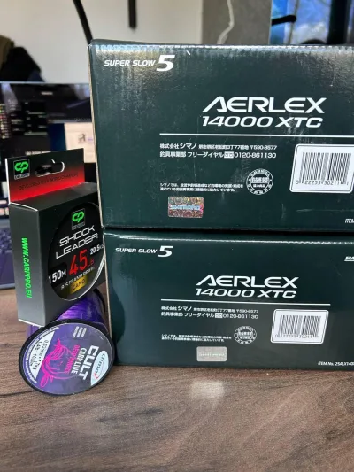 Котушки Shimano Aerlex XTC 14000 (пара)