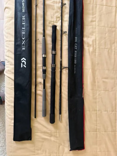 Спінінг Daiwa 24 Exceler Spin 802MFS 2.44 м тест 10–40 г