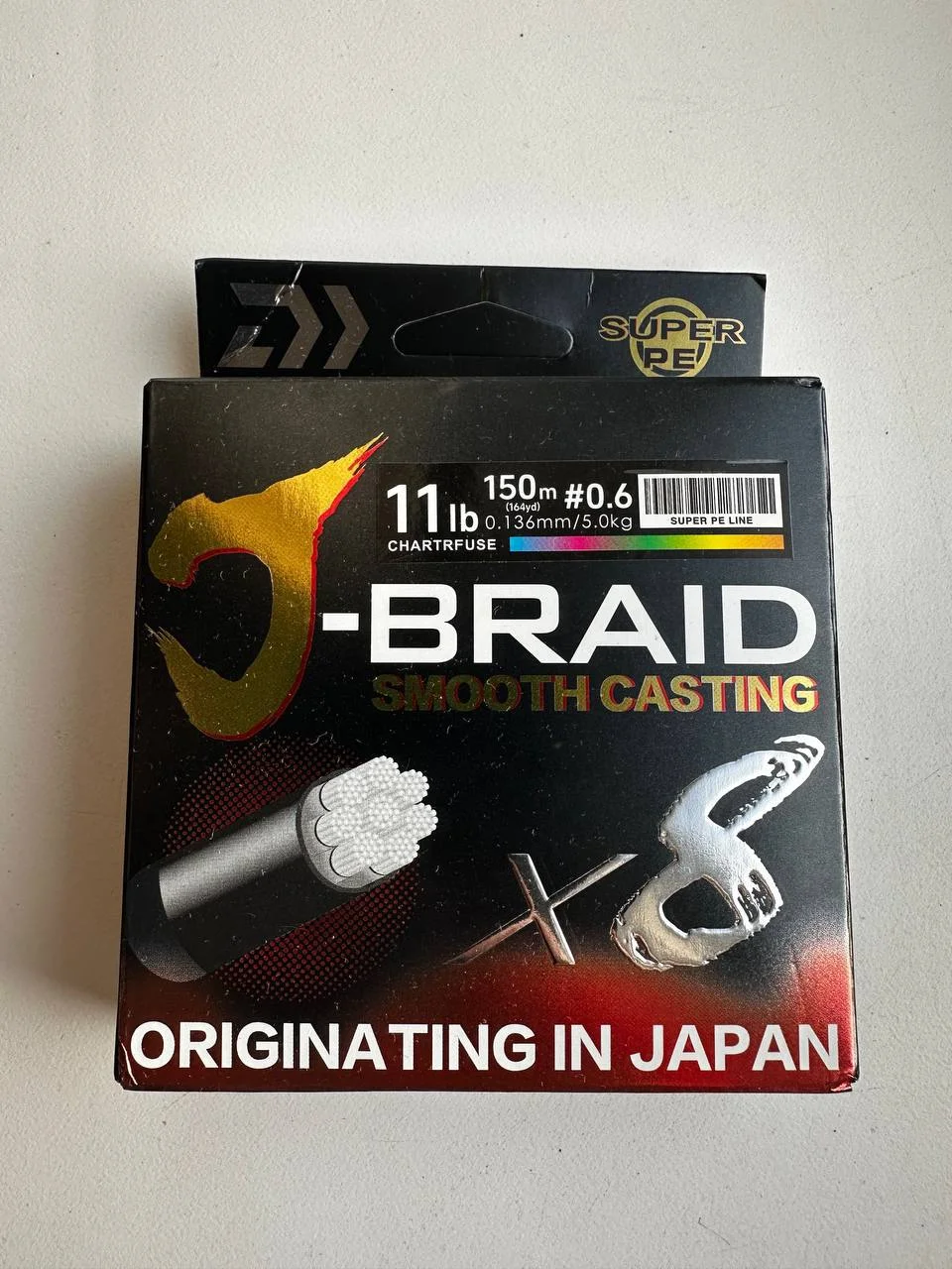 Шнур Daiwa J-Braid X8 0,6-1 mm 150 м 6к multicolor
