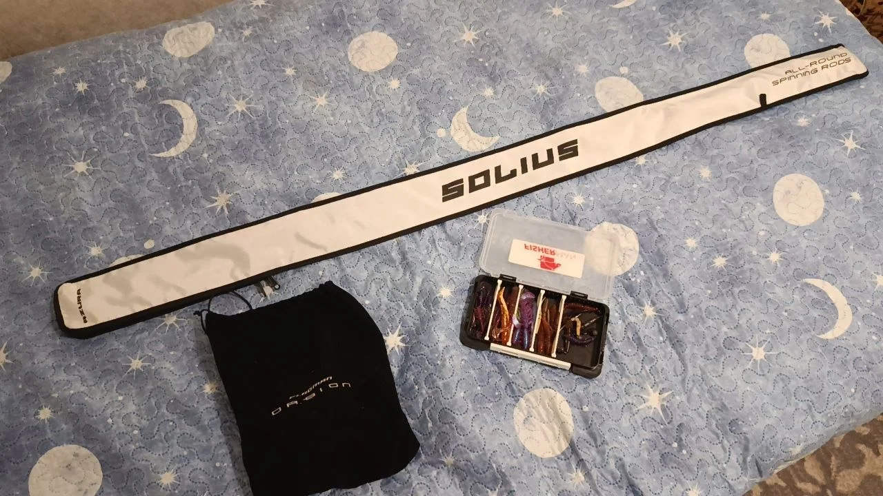 Комплект: спінінгове вудилище Azura Solius SS76UL 1-6 г + котушка Flagman Orbion 2500S