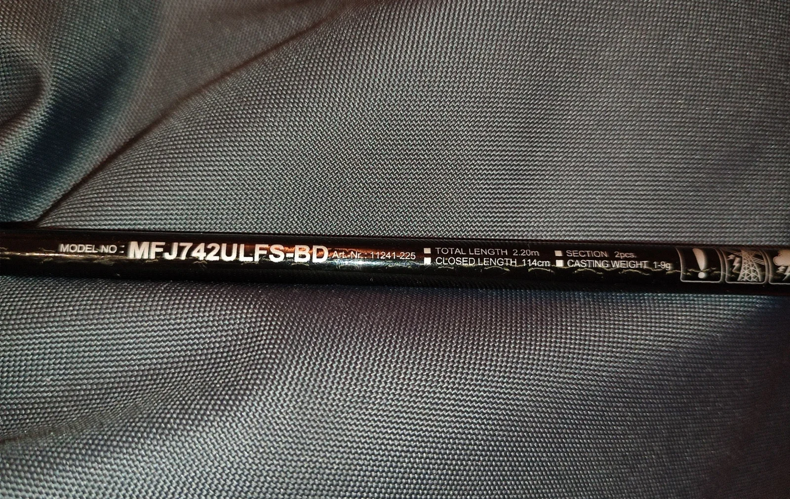 Спінінговий комплект Daiwa Megaforce Jigger 2.20м 1-9г, котушка Flagman Stinger 2500S, шнур Sunline Siglon PE x4