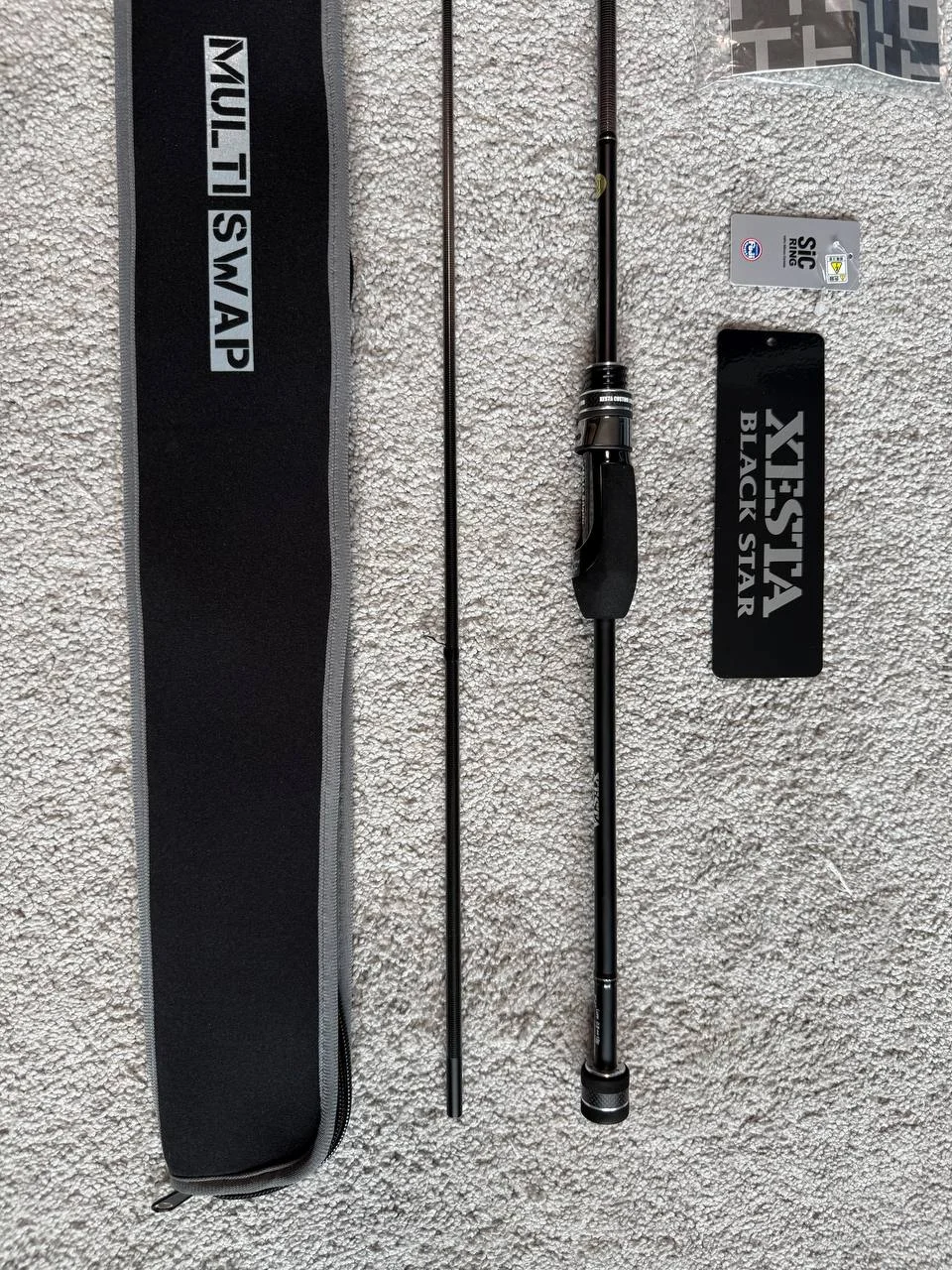 Спінінг Xesta Black Star 2nd Generation S74ML-T Multi Swap 2.24м 0.8-12г (нова)