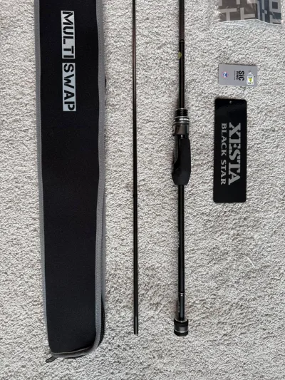 Спінінг Xesta Black Star 2nd Generation S74ML-T Multi Swap 2.24м 0.8-12г (нова)