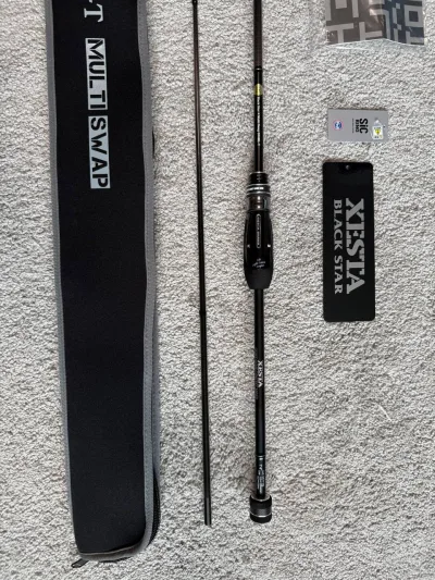 Спінінг Xesta Black Star 2nd Generation S74ML-T Multi Swap 2.24м 0.8-12г (нова)