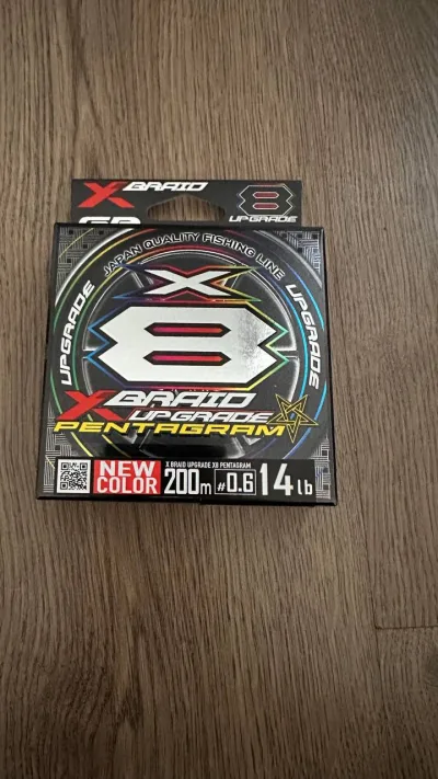 Шнур плетений YGK X-Braid Upgrade Pentagram X8 200м #0.6 (0.128мм)