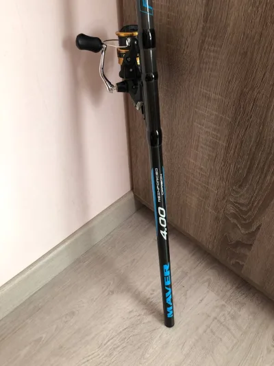 Поплавцевий комплект: болонське вудилище Maver Roky 60 (4.00м) та котушка Shimano FX 2500