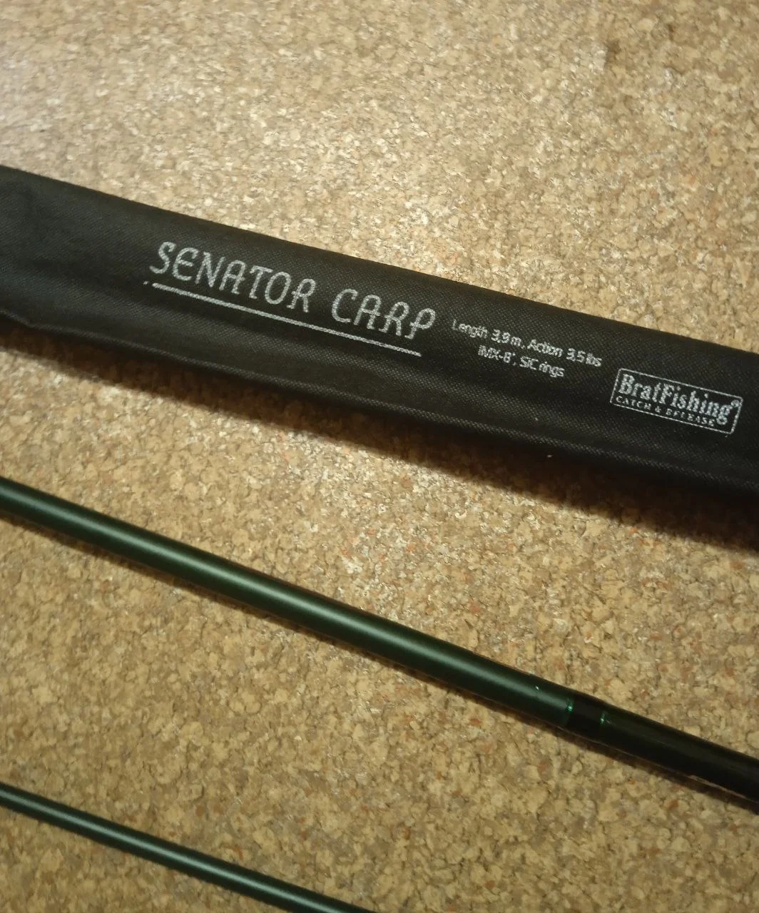 Коропове вудилище Bratfishing Senator 3.90м 3.5lb (2-складове)